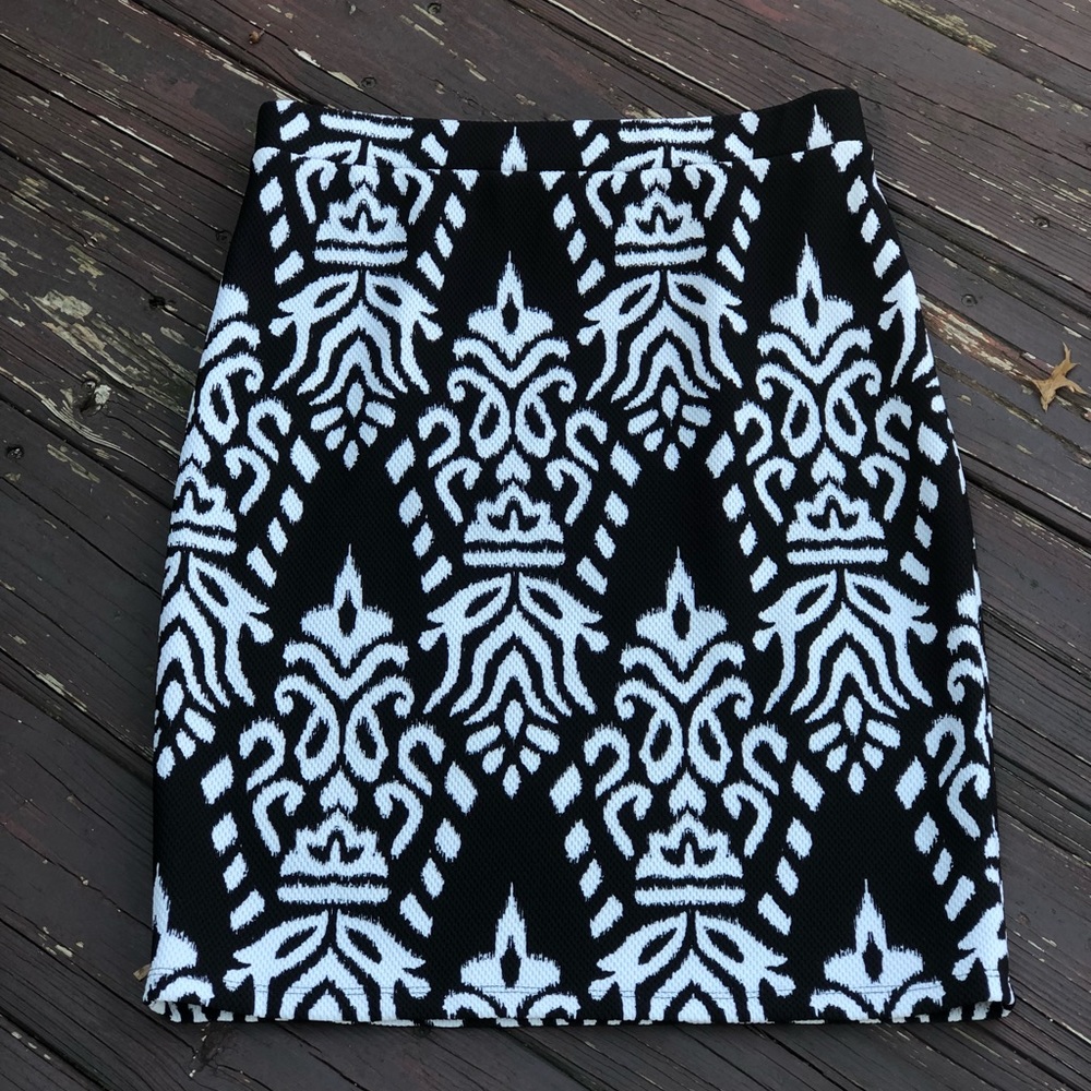 🍁SALE Black & White Pencil Skirt